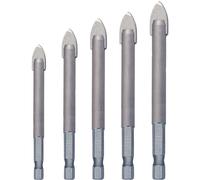 Heller 24942 3 3900 5-Piece Quickbit Ceramicmaster Vetro & Mattonella Punte Set