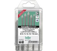 HELLER QUICKBIT CERAMICMASTER 24942 KIT PUNTE DA VETRO E PIASTRELLE 5 PARTI 1/4
