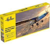 Heller HEL30410 1:48-Pilatus PC-6 B2/H2 Turbo Porter Scale Model Kit, Unpainted