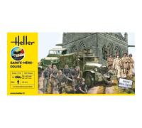 HELLER 52327 SCATOLA MODELLO MILITARE STARTER KIT SAINTE-MERE-CHIESA 1/72