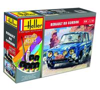 Heller 56700 Renault R8 Gordini, mit Farbe, Kleber, Pinsel Modellbausatz, grau