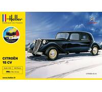 HELLER 56763 STARTER KIT MODELLO CITROEN 15 CV 1/24