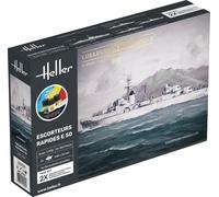 Heller Modellino Barca Starter Kit Escorteurs Veloce E 5o 1:400 57093 Nuovo