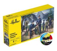 HELLER 57223 MODELLINO FIGURINE STARTER KIT TRUPPE FRANCESI DI MONTAGNA 1/35
