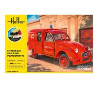 HELLER 58701 MODELLINO AUTO STARTER KIT CITROEN 2CV FURGONE AK 250 1/24