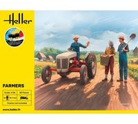 HELLER 58752 STARTER KIT MODELLINO FIGURINE AGRICOLTORI FRANCESI 1/24