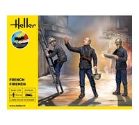 HELLER 58753 STARTER KIT MODELLINO FIGURE POMPIERI FRANCESI 1/24