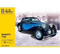 HELLER 80706 - 1931 Bugatti Tipo 50 Coupé 2 Porte Kit In Plastica 1:24 Pod Post