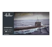 HELLER 81075 MODELLO BARCA SOTTOMARINO S/M LE REDOUTABLE 1/400
