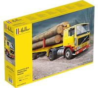 Heller 81704 - Modellino volvo f12-20 e francobollo semi trailer, 1/32