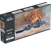 Heller 85078 - 1:400 Bismarck + Tirpitz TWINSET - Nuovo