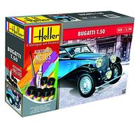 Heller Kit modellino Bugatti T.50 1:24 – 158 pezzi, Grigio – Starter Kit Nuovo