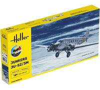 Heller HEL56380 1:72 Gift Set-Ju-52/3m Scale Model kit, Unpainted