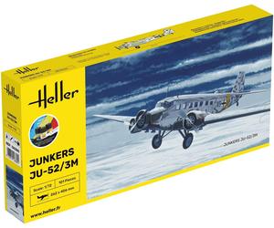 Heller HEL56380 1:72 Gift Set-Ju-52/3m Scale Model kit, Unpainted