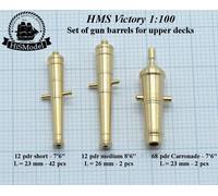 Heller HMS Victory 1:100 - set di 46 pezzi di canne in ottone per ponti super...