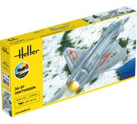 Heller Modello Aereo: Starter Kit: JA 37 Jaktviggen