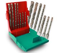 Heller Set punte Trijet SDS-plus per martello perforatore Ø5/6/6/8/8/10/12 mm – 7 pezzi