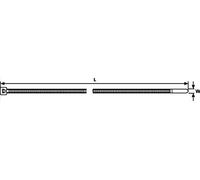 HELLERMANN TYTON 111-01959 Poliammide Trasparente 100pezzo(i) Fascetta