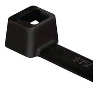 HellermannTyton 111-03050 T30R-PA66HS-BK - Fascette stringicavo 150 mm, 3,50 mm, 100 pezzi, colore: Nero
