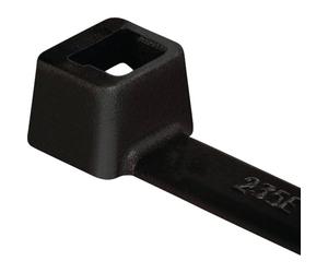 HellermannTyton 111-03050 T30R-PA66HS-BK - Fascette stringicavo 150 mm, 3,50 mm, 100 pezzi, colore: Nero