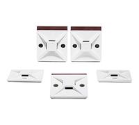 HellermannTyton 151-01560 MB4APT-I-PA66-WH - Base di fissaggio autoadesiva, senza alogeni, 151-01560
