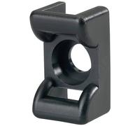 HellermannTyton 151-24600 Hellermann KR6G5-PA66-BK 100 Bef.-sockel schwarz