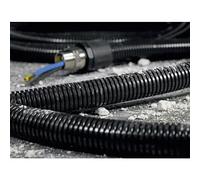 HellermannTyton 166-11104 HG-SW21 Tubo corrugato Nero 16.70 mm Merce a metro