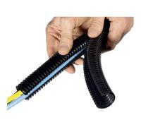 HellermannTyton 166-11802 HG-DC16 Tubo corrugato Nero 10.50 mm Merce a metro