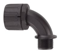 HellermannTyton 166-22203 HG16-90-M20 Raccordo a vite del tubo flessibile Nero