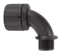 HellermannTyton 166-22203 HG16-90-M20 Raccordo a vite del tubo flessibile Nero