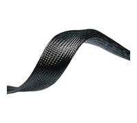 HellermannTyton 170-80531 HEGPL30-PET-BK - Tubo intrecciato in poliestere, 18-55 mm, 50 m, colore: Nero