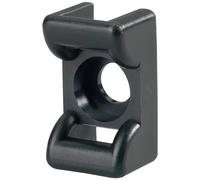 HellermannTyton 151-24600 Hellermann KR6G5-PA66-BK 100 Bef.-sockel schwarz
