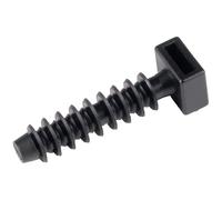 HellermannTyton LOK01B-PA6HIR-BK (100) Basetta di fissaggio avvitabile