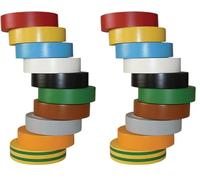 HellermannTyton - Lotto di 10 nastri isolanti elettrici HelaTape Flex 15, nastro PVC per uso generale. Conforme ai requisiti IEC, Lunghezza 10m (Confezione da 2)