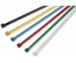 HellermannTyton - Lotto di 25 collari gialli di serraggio riaperti 195x4,7mm PA66