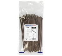 HellermannTyton - Set di 100 fascette stringitubo 200 x 4,6 mm, resistenza 225 N