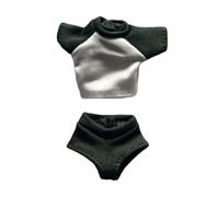 Hellery 1/ Abbigliamento per Figure: Maglietta, Accessori, Vestito in Miniatura, E Pantaloncini, Set di Abbigliamento Sportivo per Figure Femminili, Verde