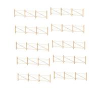 Hellery 10 Decorazioni per Recinti in Miniatura in 1:50 in Legno, Accessori per Modellismo Ferroviario, Modelli Architettonici, Treni in Miniatura, Stile C