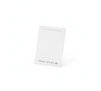 Hellery 100 Pezzi Cartellini per Esposizione Gioielli in Cartoncino Rigido Bianco con Design Semplice per Anelli E Orecchini a Perno Adatti per Boutique E, Cartoncino per orecchini 5x7cm