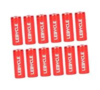 Hellery 12 Pezzi da 4 Mm Boccole per Cambio Bicicletta, Parti di Ricambio Portatili per Mountain Bike, Alloggiamento Cavo Cambio D, Rosso