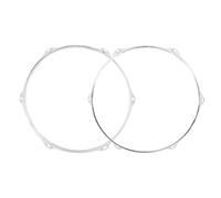 Hellery 2 Pezzi Coppia di Cerchi Cromati Stabile Bordo Liscio, Cerchio per Batteria con, Universale, Hardware, Palco, Batteristi
