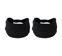 Hellery 2 pezzi fasce per capelli atletici bande di capelli elastici bande di sudore per il tennis che cavalcano l'allenatore di alpinismo da basket alpinismo, Nero