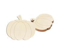 Hellery 5 Pezzi di Ornamenti di Zucca in Legno per Dipingere Ritagli di Legno di Zucca, Accessori Decorativi, Forma di Zucca per Scrivere, Style a