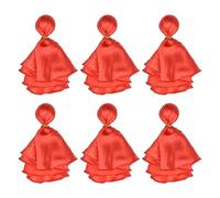 Hellery 6 Bandierine da Rigore per Calcio, Bandierine da Arbitro con Peso Centrale, Accessori per Feste di Calcio, Bandierine Portatili da Lancio per Calcio E, Rosso