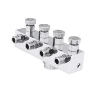 Hellery Accessori per Adattatore per Aerografo, Portatile, Robusto, Professionale, per Compressori D' per Pittura, Adattatore Splitter per Tubo, 1