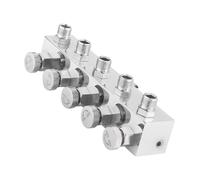 Hellery Accessori per Adattatore per Aerografo, Portatile, Robusto, Professionale, per Compressori D' per Pittura, Adattatore Splitter per Tubo, 1 in 5 Out