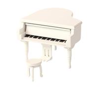 Hellery Accessori per Casa delle Bambole in Miniatura: Pianoforte, Carillon, 1:12, Decorazioni per Case Minuscole, Pianoforte in Miniatura, Carillon per, Bianco