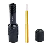Hellery Adattatore per Pompa per Forcella Anteriore della Bicicletta, Prolunga per Pompa, Ugello Convertitore, Facile da Installare, Adattatore per Pompa, Acc, Nero