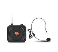 Hellery Amplificatore Vocale con Microfono Archetto Compatto Altoparlante Portatile con Microfono Ricaricabile Dispositivo Audio per Presentatori, Aula, Amplificatore Vocale Con Microfono Cablato