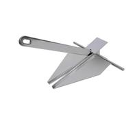 Hellery Ancora Triangolare Pieghevole Lucidata a Specchio Ancora Pieghevole Resistente Corrosione per Barca, Nautica, 9 Kg
